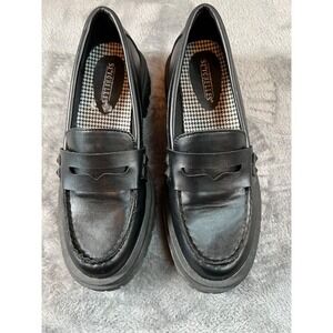Seychelles Hank Platform Loafers Shoes Womens Sz 6 Chunky Lug Sole Grunge Goth
